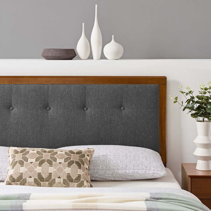 Modway - Draper Tufted Queen Fabric and Wood Headboard