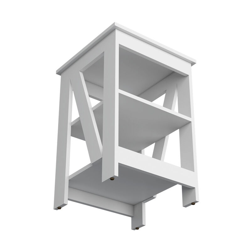 Farmhouse End Table, Narrow Side Table, Slim End Table, Side Table for Bedroom, Living Room