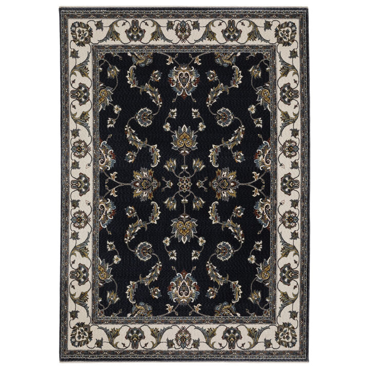 HomeRoots Oriental Runner Rug With Fringe