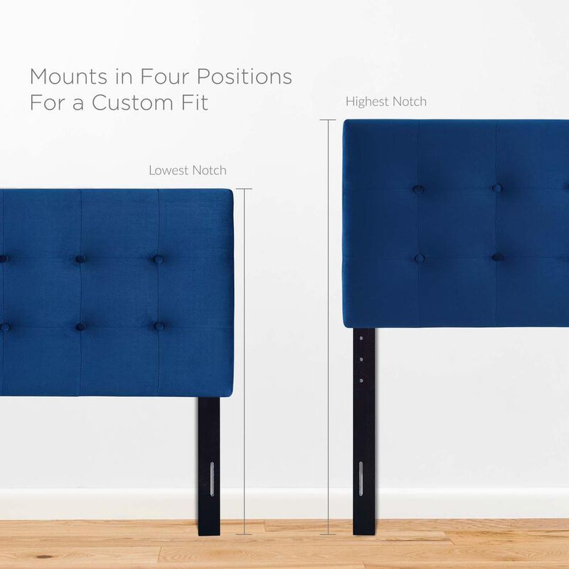 Emily Queen Biscuit Tufted Performance Velvet Headboard image number 5