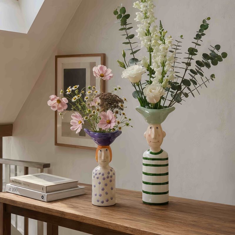 Couple Ceramic Flower Vase image number 5