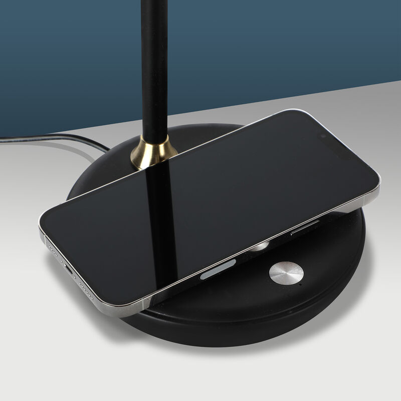 Ezra LED Table Lamp with Wireless Charging Pad