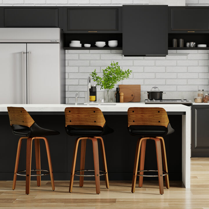 Carly Swivel Bar Stool (Set of 2)