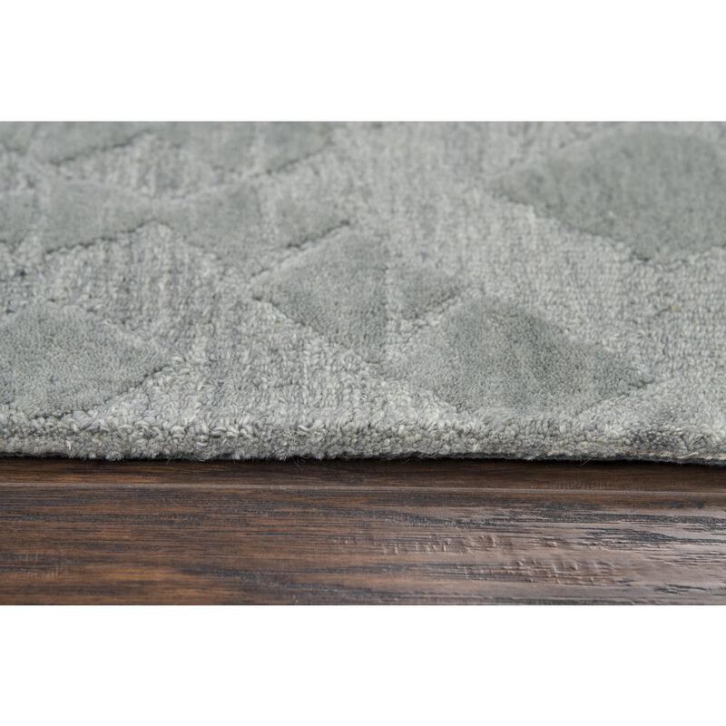 Hand Tufted Cut & Loop Pile Wool Rug, 8' x 10'