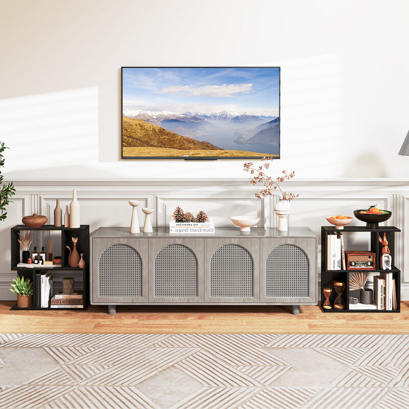 3-Tier Bookshelf with Display Shelf for Small Space