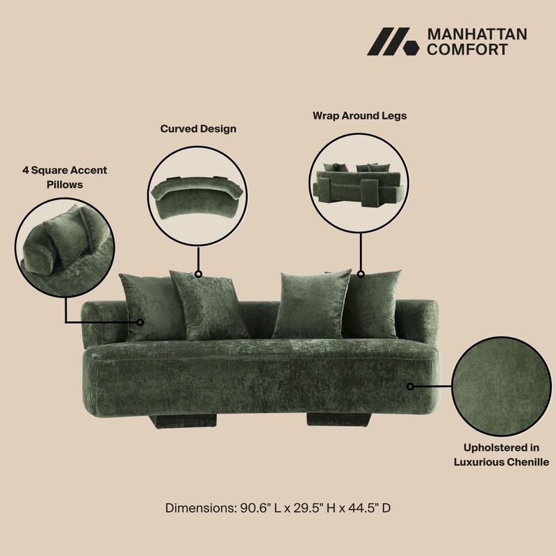 Verandah Green Living Room Set image number 4