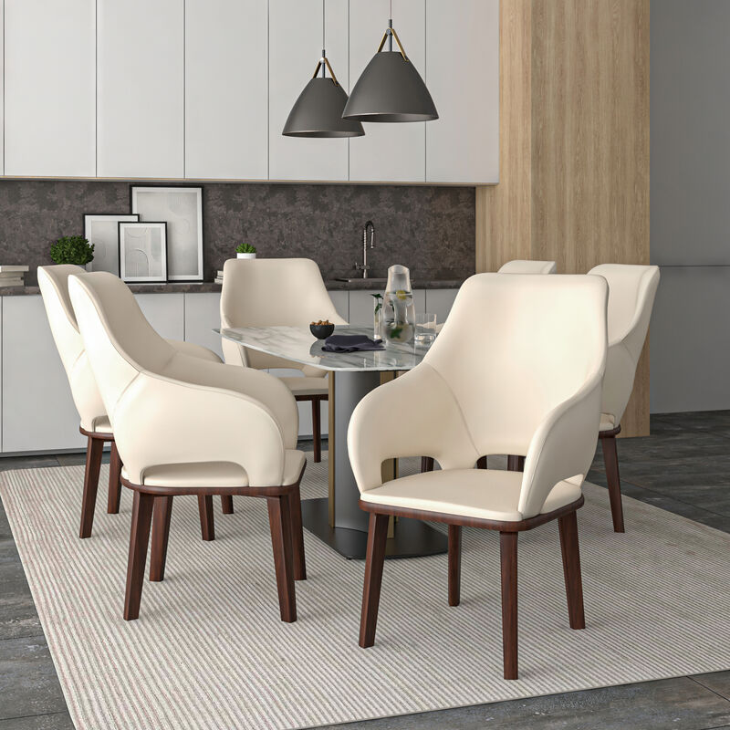 LeisureMod Vivara Collection Modern Dining Chair