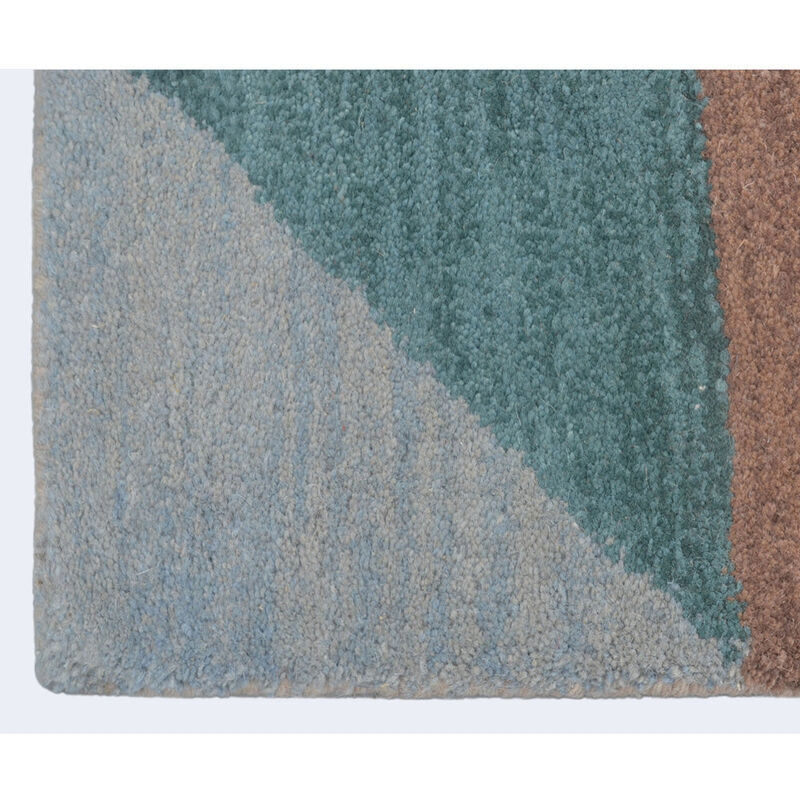 RUGSOTIC CARPETS HAND TUFTED WOOL ECO-FRIENDLY AREA RUGS  - Runner Shape, Size, Geometric Modern Design, High Pile Thick Handmade Area Rugs for Living Room, Bed Room (K00547) image number 4