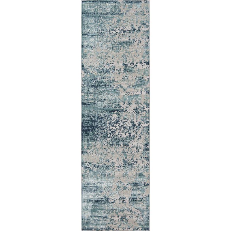 Momeni Traditional Runner Area Rug, Blue Runner