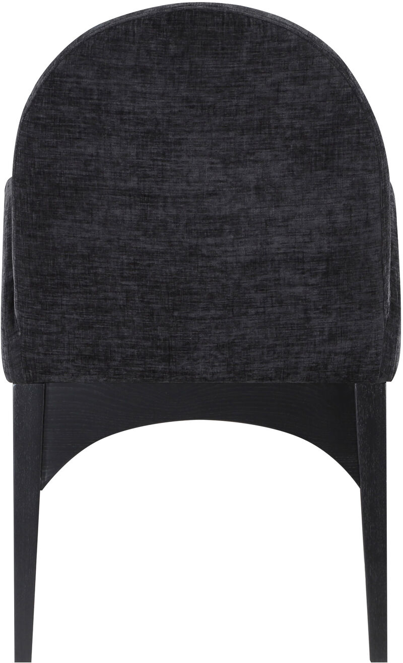 Meridian Furniture Waldorf Black Chenille Fabric Dining Chair image number 2