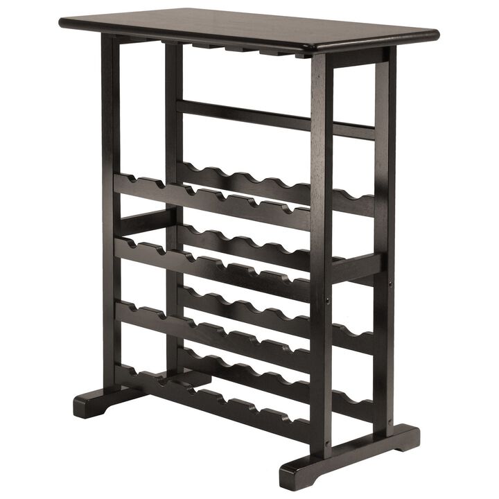Floor Standing Wine Rack for 24 Bottles Metal Storage Stand for Home or Kitchen