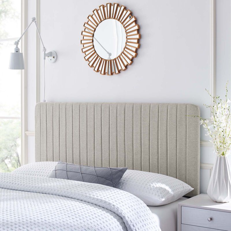 Modway - Milenna Channel Tufted Upholstered Fabric King/California King Headboard image number 1