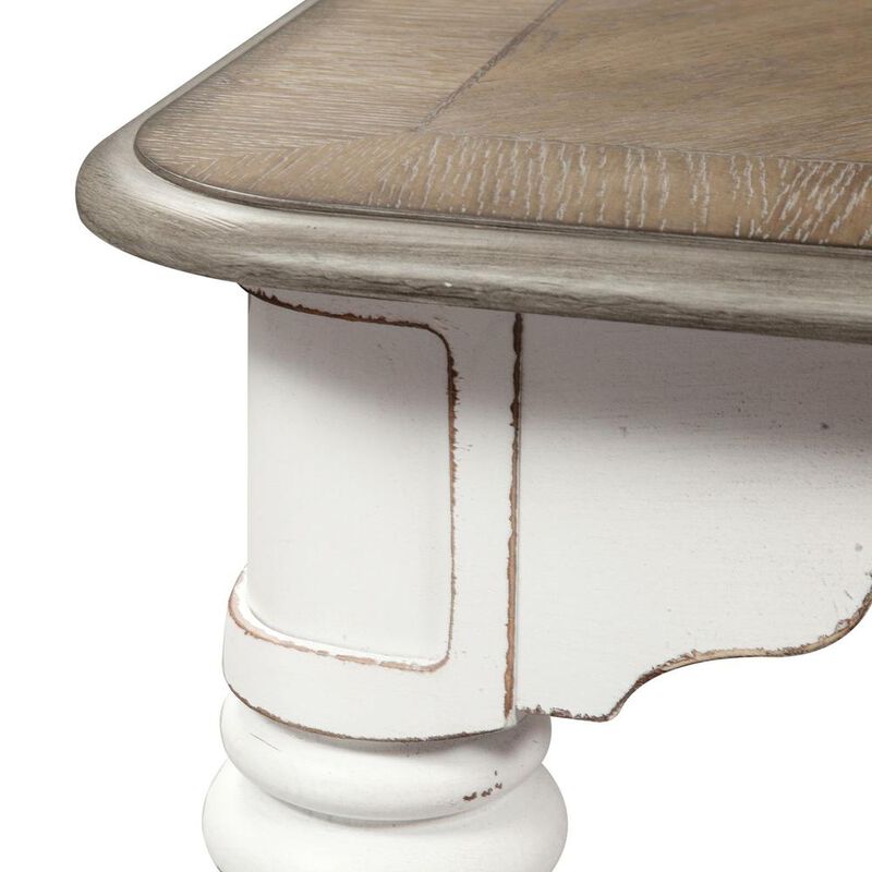 Liberty Furniture Magnolia Manor Gathering Table in Antique White image number 4