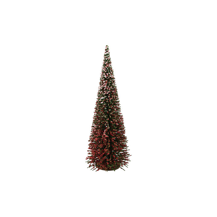 Willow Wood Holiday Tree with Sugared Red & Green Berries