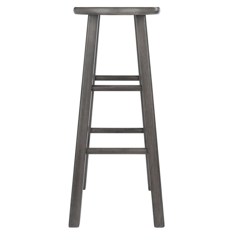 Ivy Bar Stool, 29", Rustic Gray Finish