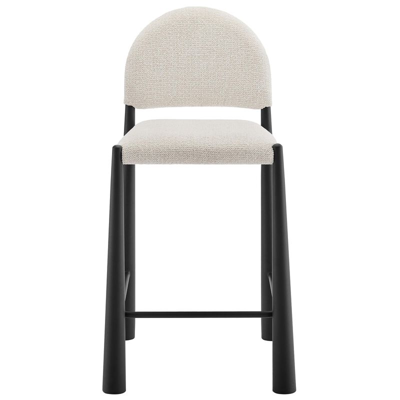 Modway Hayley Mid Century Modern Counter Stool in Black Cream image number 8