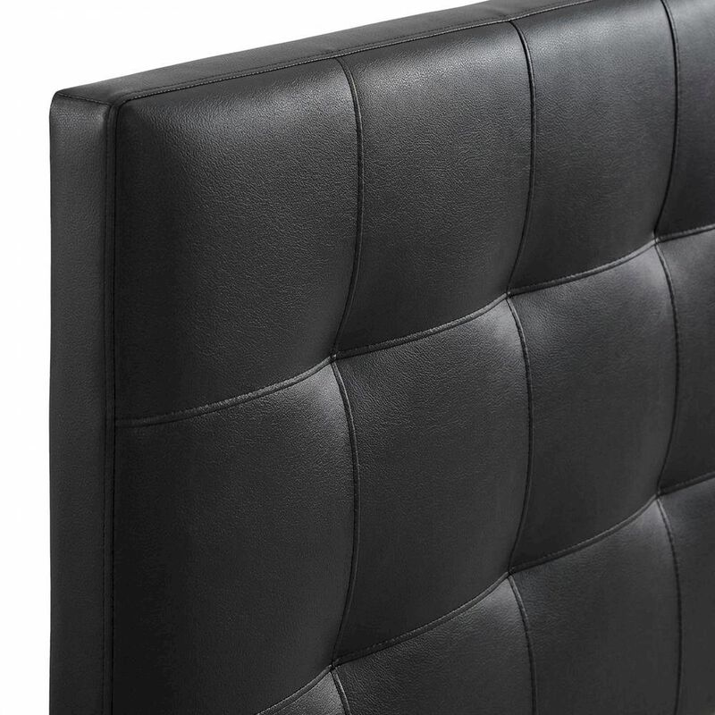 Upholstered Vinyl Queen Headboard with Elegant Design and Durable Finish image number 5