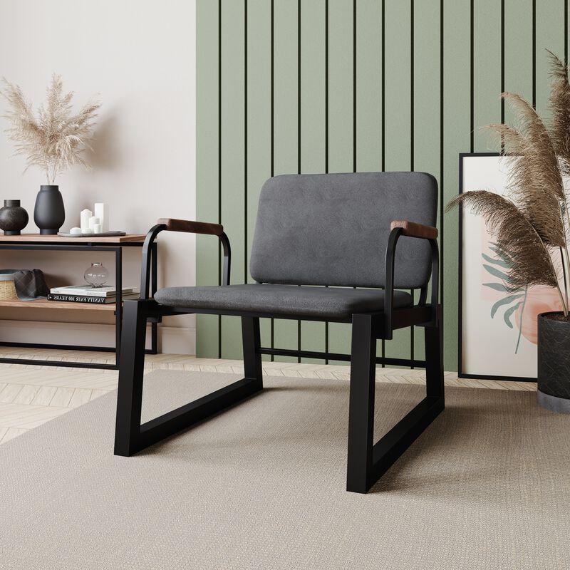 Whythe Black Accent Chair