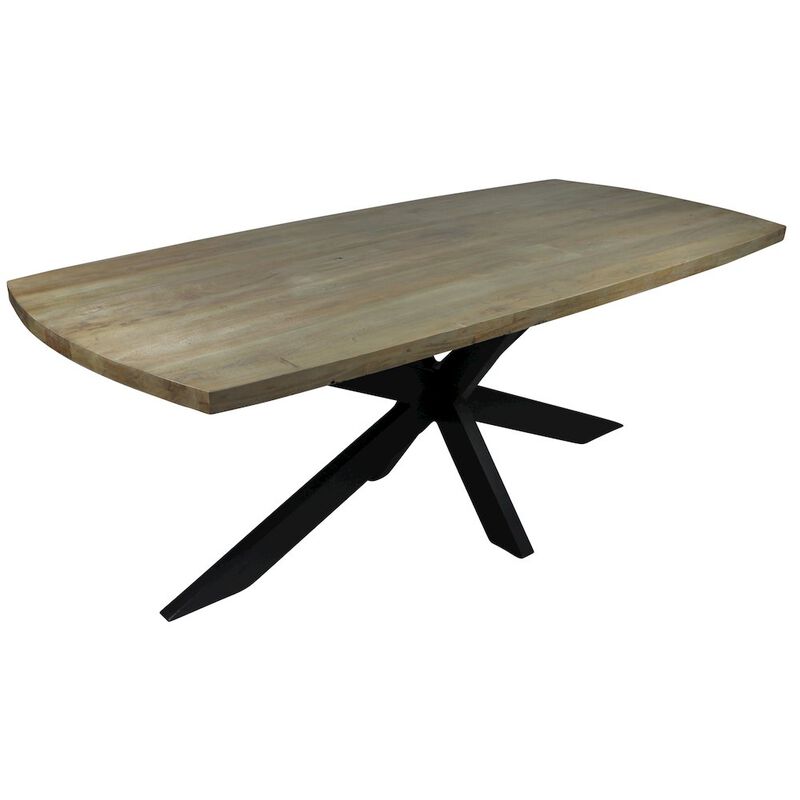 Alex Hamilton Felix Dining Table with Iron Legs