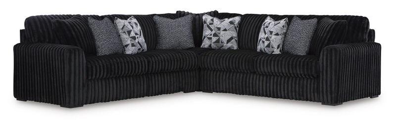 Midnight-Madness Onyx 3-Piece Sectional image number 0