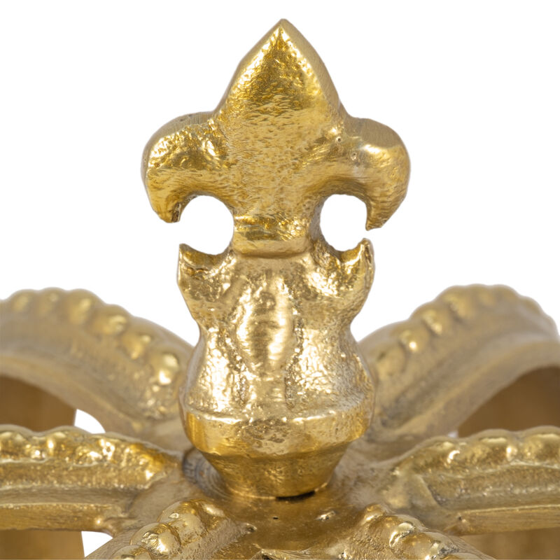 Metal, 7" Crown Decor, Gold image number 3