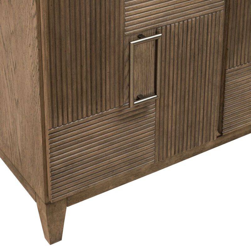 Liberty Furniture Serenity 82 Inch Accent TV Console for Living Room  - Burnished Beige image number 5