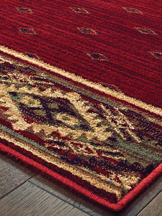 Woodlands 9652C 3'10" x 5'5" Red Rug