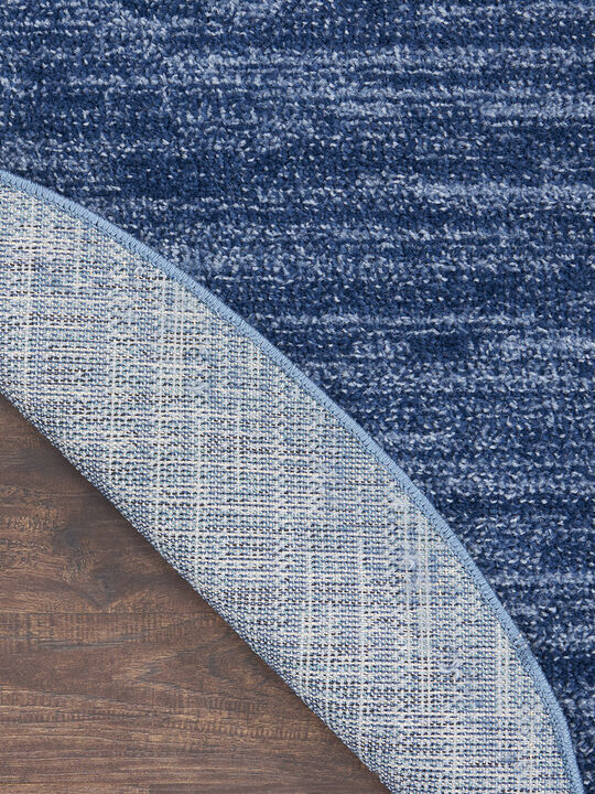 Nourison Essentials NRE01 Navy/Blue 6' x 9' Oval Rug