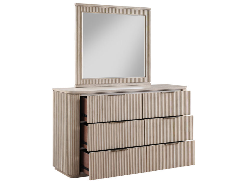 Henry 6-Drawer Dresser & Mirror