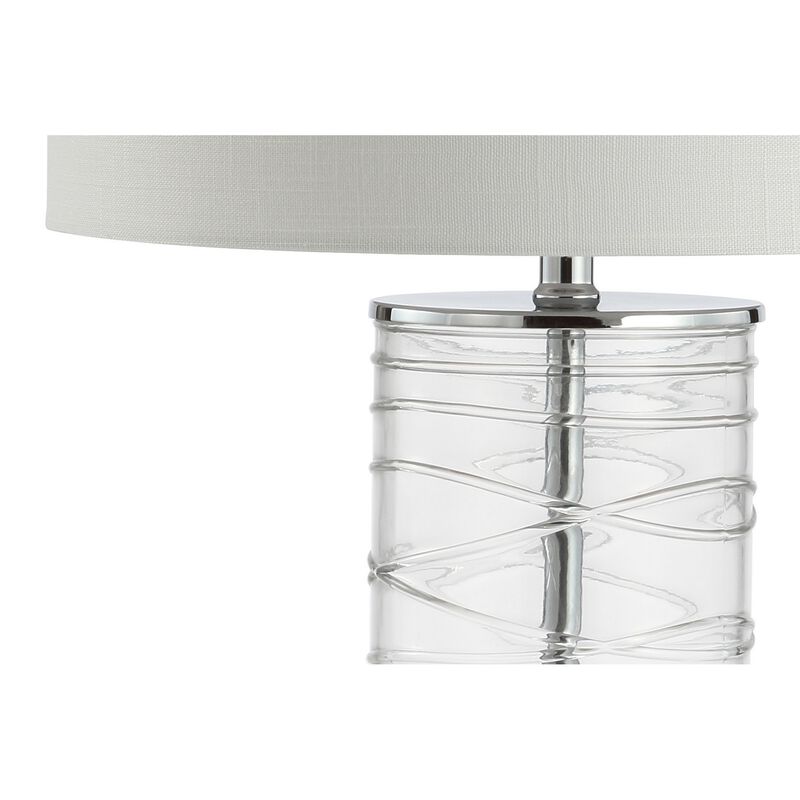 Cole Modern Fused Glass Cylinder LED Table Lamp (Set of 2)