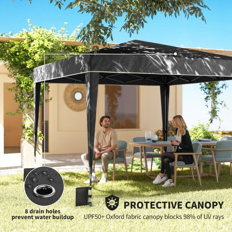 Hivvago 10x10 Pop Up Canopy Tent with Sidewalls image number 5