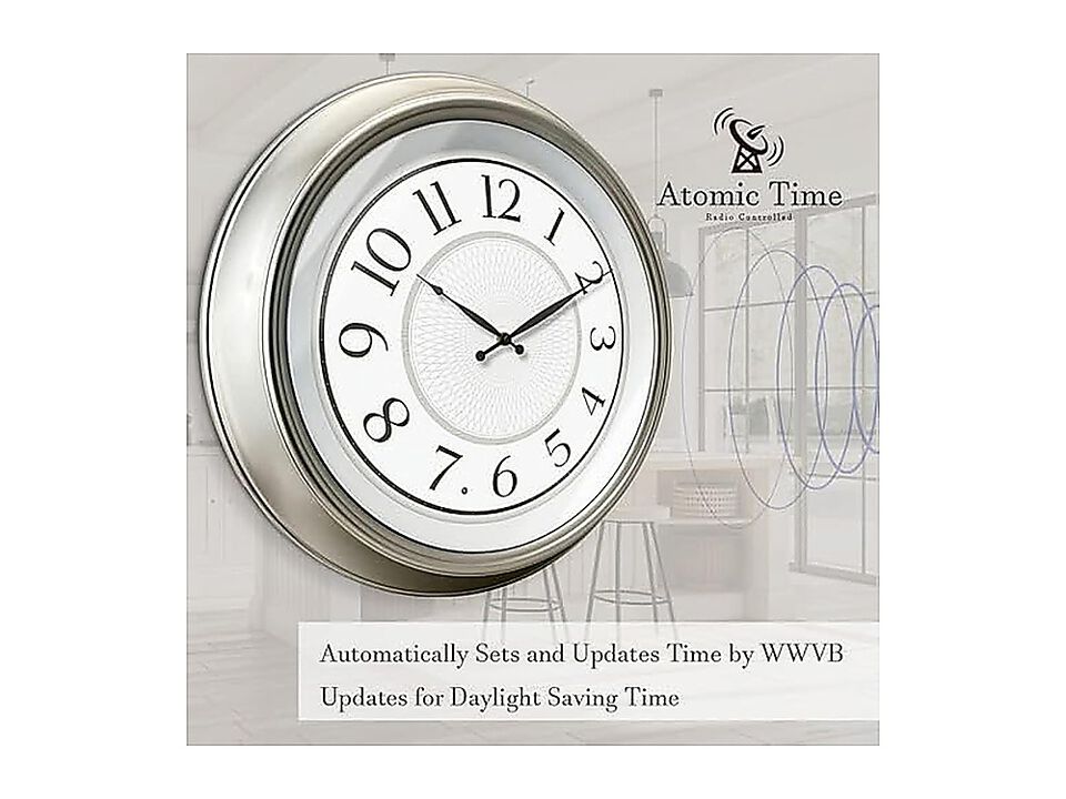 Galaxy 18 Large Luminous Atomic Clock Night Light Lighted Wall Clocks Bedroom