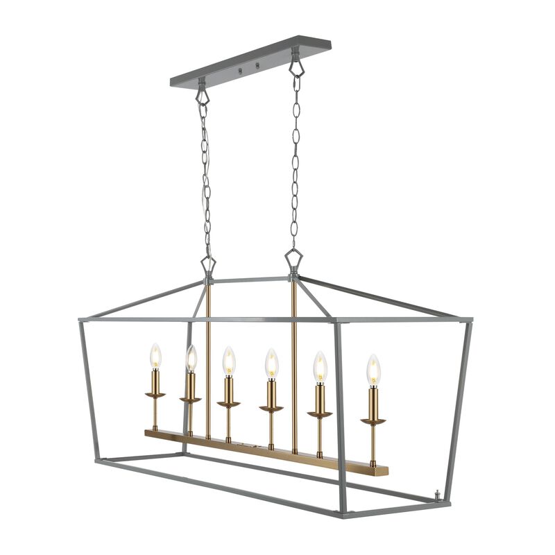 PagodaBulb Lantern Metal LED Pendant