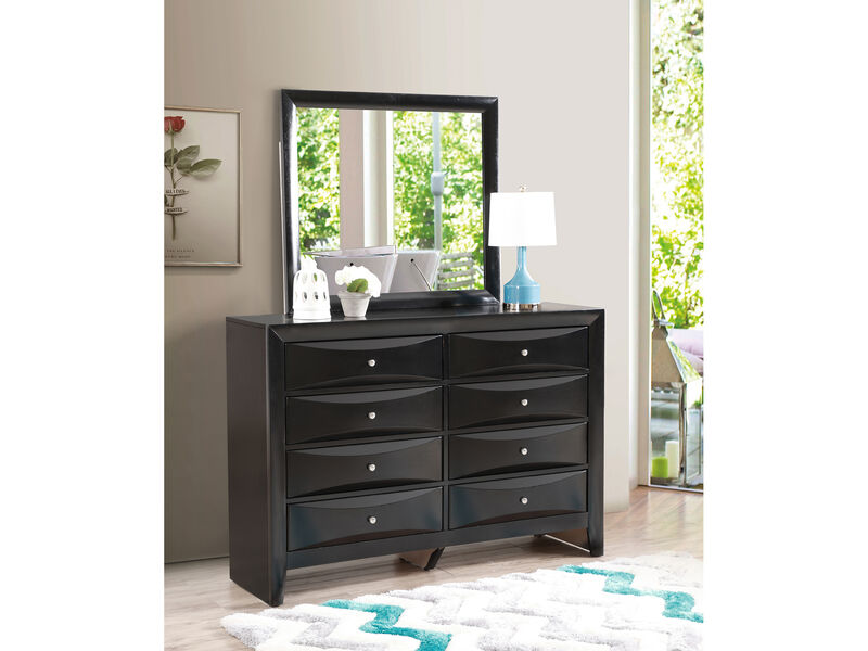 Marilla 35 in. x 39 in. Modern Rectangle Framed Dresser Mirror