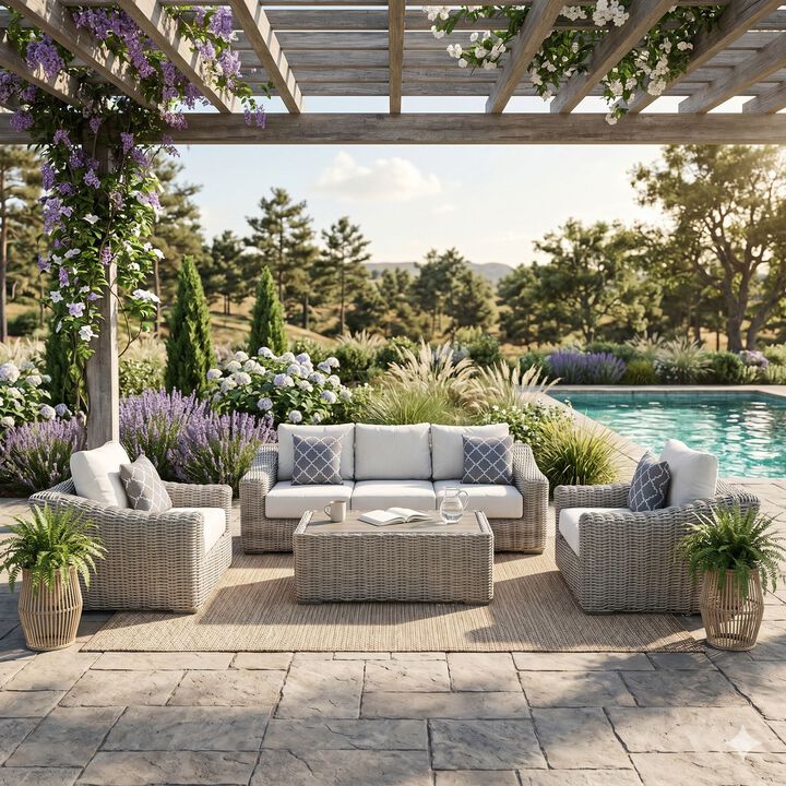 Teva Outdoor Patio Sectional Sofa Set
