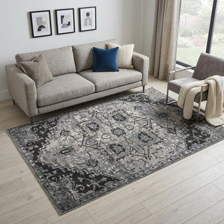 HomeRoots Medallion Area Rug