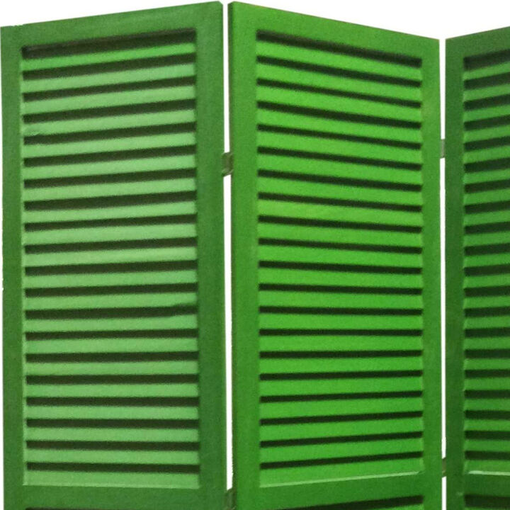 Decorative Wood Shutter Screen for Privacy and Stylish Room Division