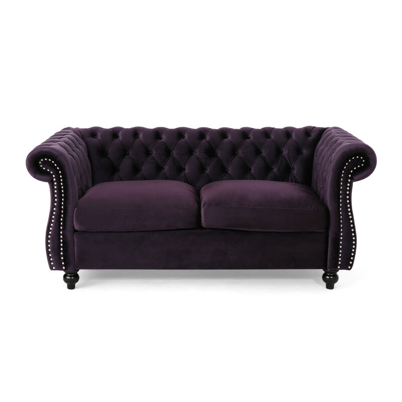 Merax Traditional Chesterfield Loveseat Sofa