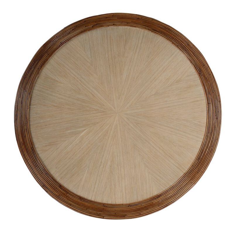 Butler Specialty Harding Rattan Drum Coffee Table, Brown