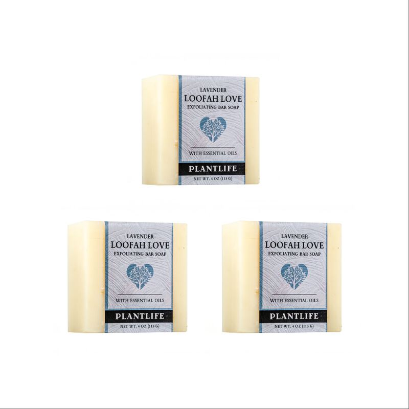 Plantlife Bar Soap - Loofah Love Lavender 3 pack image number 2