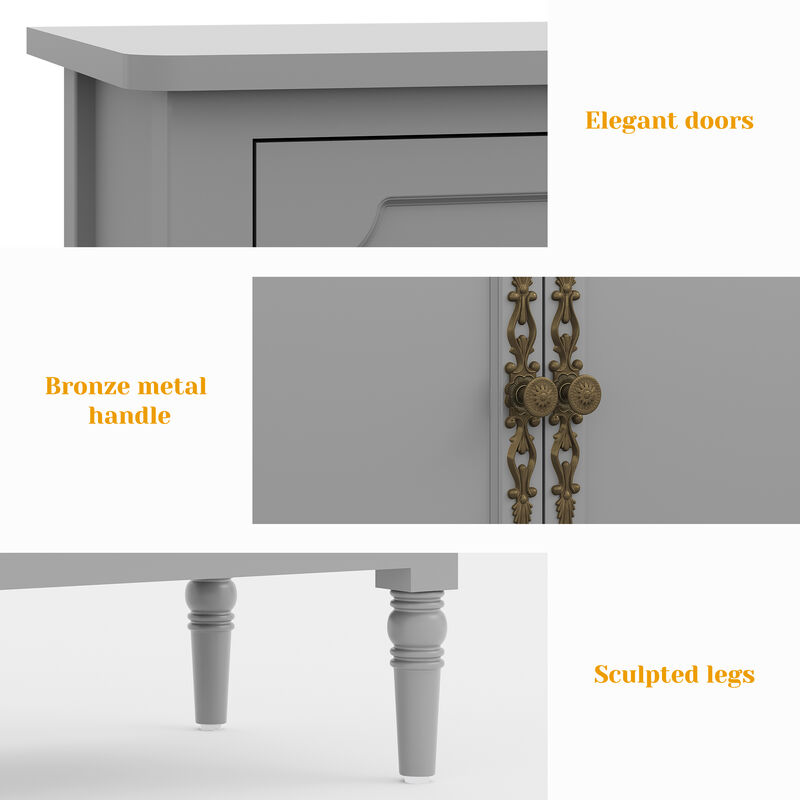 Prurt Wood Buffet Sideboard Cabinet image number 4