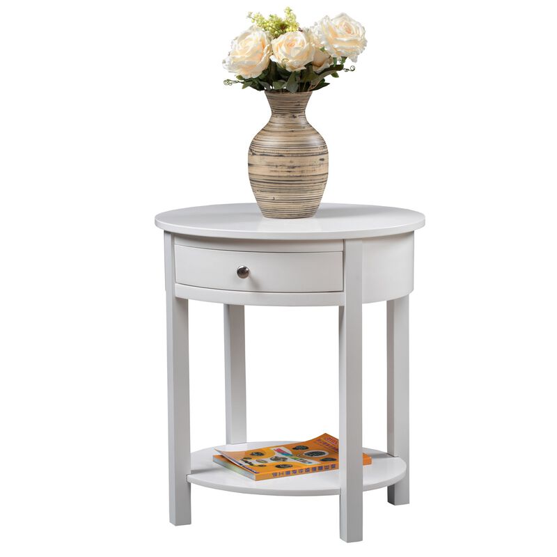Convenience Concepts Classic Accents Cypress End Table, White