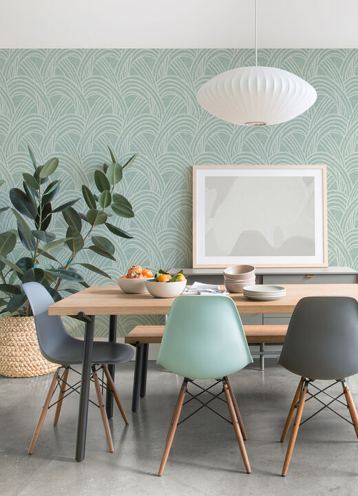 Farrah Green Geometric Wallpaper