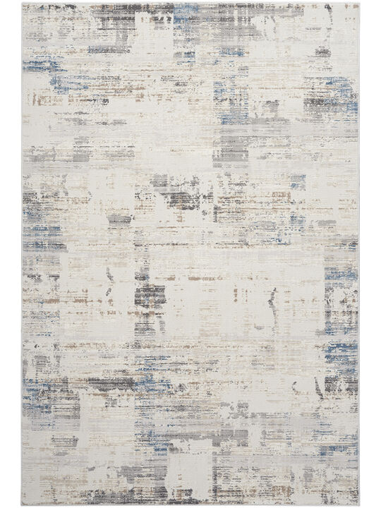 CK022 Infinity IFN06 Ivory/Gray/Blue 6' x 9' Rug