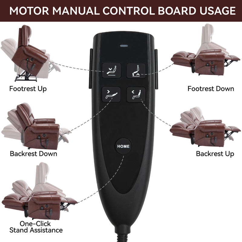 Mondawe Power Lift Recliner Chair Heat Massage, Heavy Duty Motion Mechanism with USB Ports image number 8