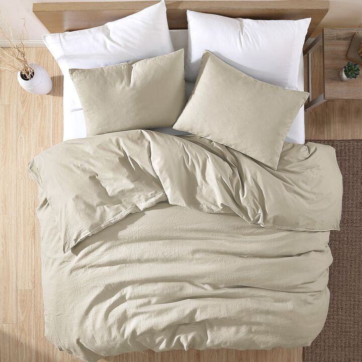 Oatmeal Washed Linen 4 pc Queen