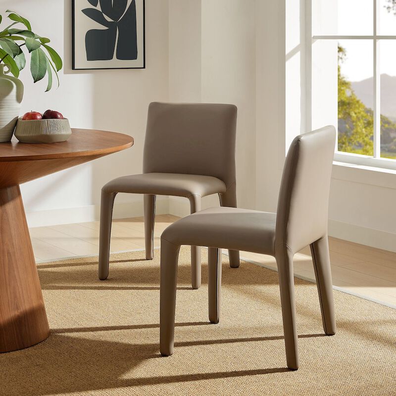 Modway Rhodes Vegan Leather Upholstered Dining Chair