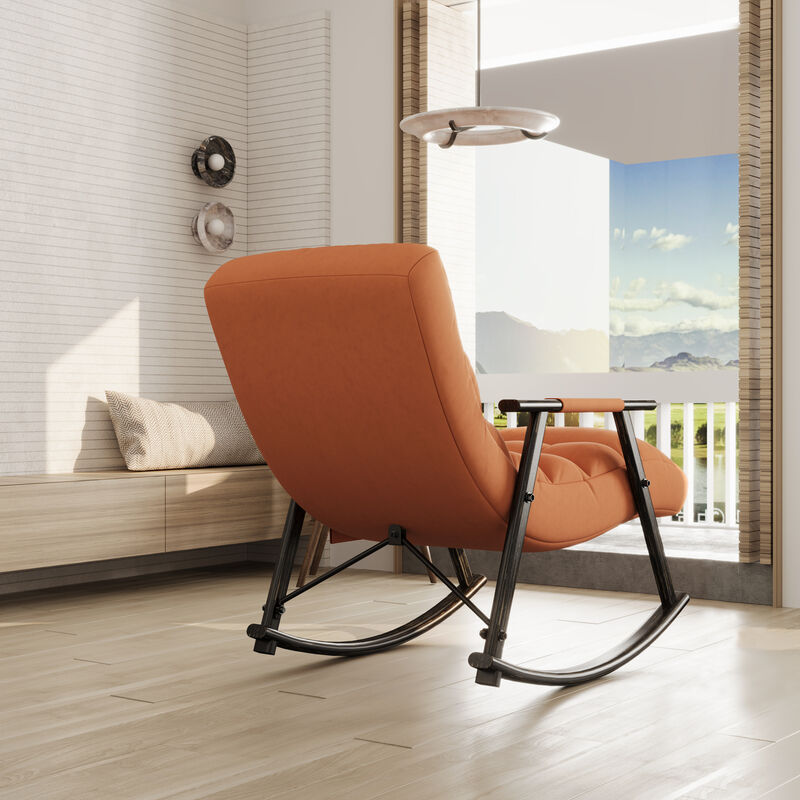 Adjustable High-Back Folding Rocking Chair image number 5