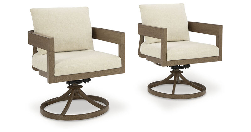 Serene Bay Swivel Dining Chair W/Cushion