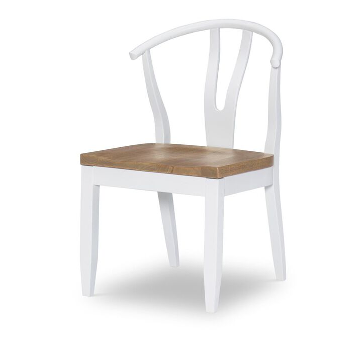 Legacy Classic Franklin Wishbone Back Side Chair (White) (Kd, Wood Seat, Seat Height: 18)